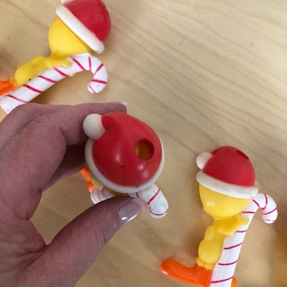 VTG 1987 Warner Bros Christmas Light Covers Looney Tunes - TWEETY BIRD Set of 4 - Picture 4 of 4